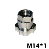 Stainless steel fittings for HVLP guns and ECO disposable cups