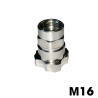 Stainless steel fittings for HVLP guns and ECO disposable cups