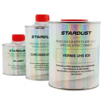 Clear Coat Mini Kit, 385ml - for auto-moto, professional quality, with hardener and thinner