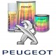 PEUGEOT car paint code - Car colour code in 1K solvent-based basecoat