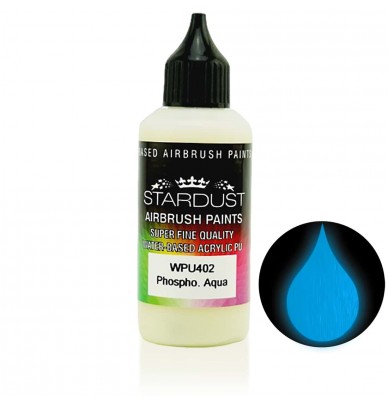 Glow Series - 4 Phosphorescent Airbrush Acrylic-Polyurethane Paints