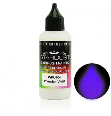 Glow Series - 4 Phosphorescent Airbrush Acrylic-Polyurethane Paints