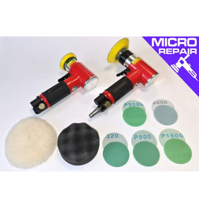 A3301 Pneumatic 50mm Eccentric Mini Sander with 50 Mini Discs