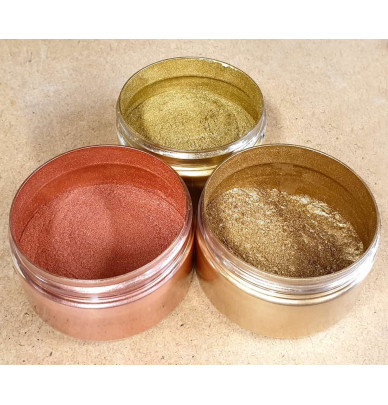 Metallic pigments gold bronze copper 10 microns