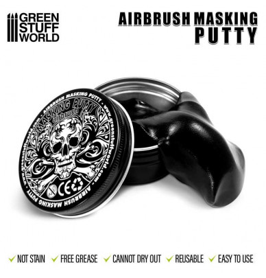 Flexible Masking Putty for Airbrush