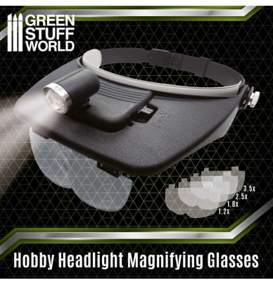 Magnifying glasses for model making and precision work