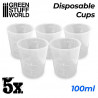 Disposable measuring cups 100ml – Set of 5