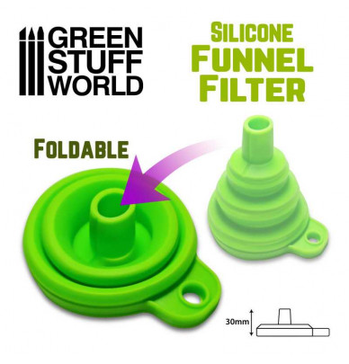 Reusable silicone funnel