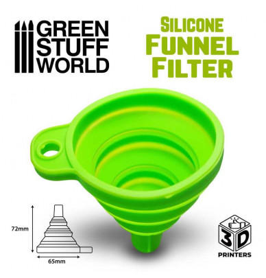 Reusable silicone funnel