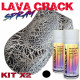 Crackled effect paint kit with two 400ml aerosol cans – LavaCrack