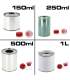 Metal Cylinder Can for Paints 150ml-250ml-500ml-1L
