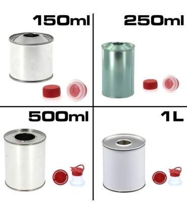 Metal Cylinder Can for Paints 150ml-250ml-500ml-1L