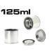 Metal paint pots with lids from 125ml to 5L