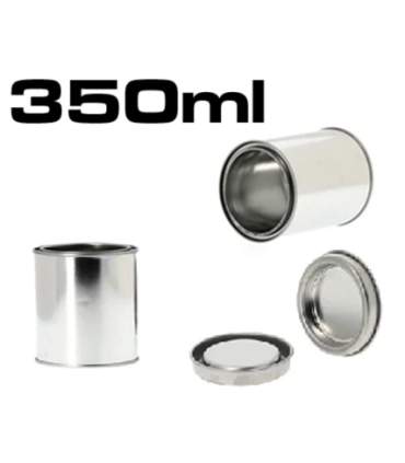 Metal paint pots with lids from 125ml to 5L