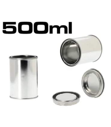 Metal paint pots with lids from 125ml to 5L