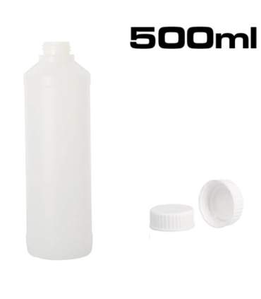 Plastic bottles and cans from 50ml to 1 liter
