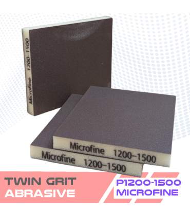 TWIN GRIT double-sided abrasive foam sponges – 5 sanding grits