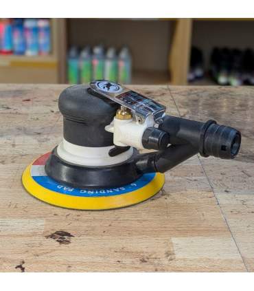 pneumatic orbital sander for car bodywork paint