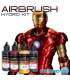 IRONMAN red and gold paint - complete airbrush paint kit