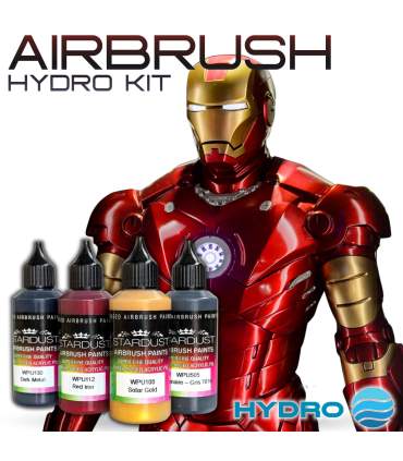 IRONMAN red and gold paint - complete airbrush paint kit