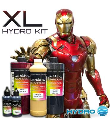 Paint kit for painting IRON MAN in red and gold – Spray can or airbrush