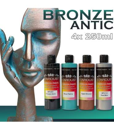 bronze paint with patina effect - complete acrylic kit