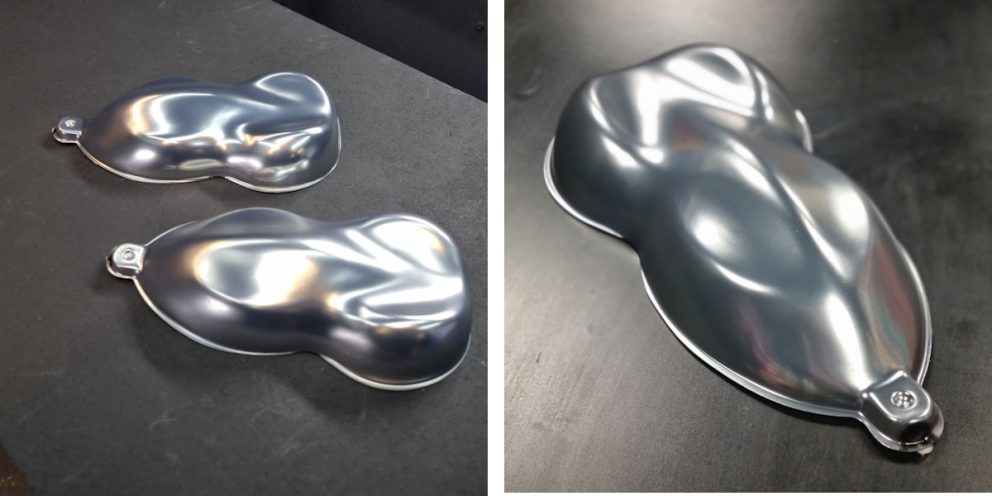How to create a polished metal effect