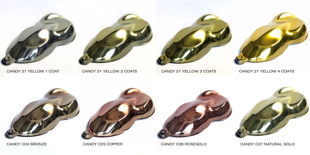 How to achieve mirror-like gold colours using NeoChrome paint and gold pigments