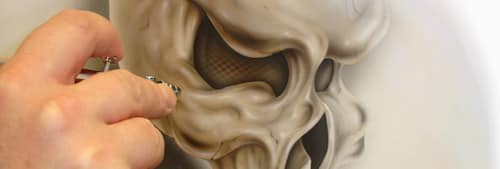 Semi-transparent colors of Graphic airbrush paints