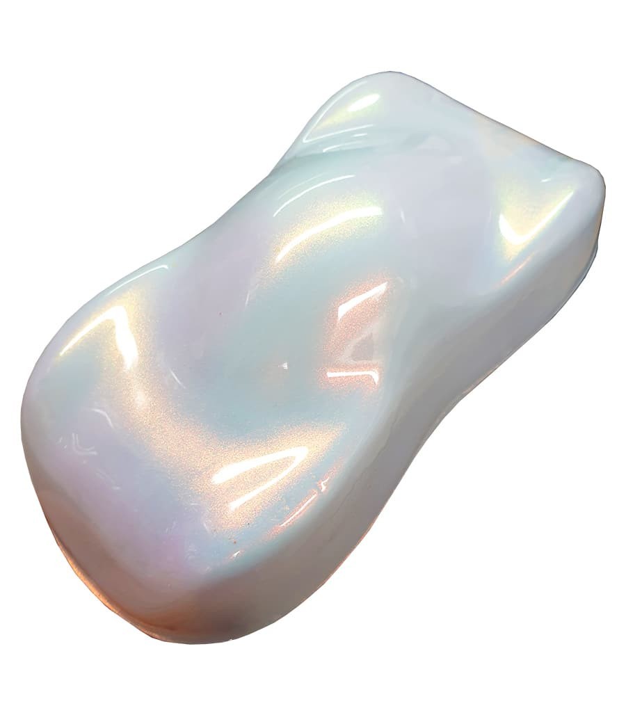 Iridescent pearl clearcoat