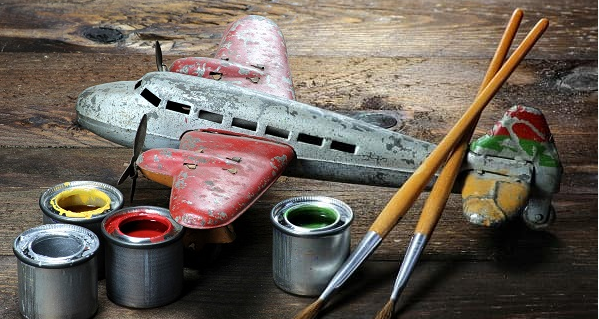 Scale model painting