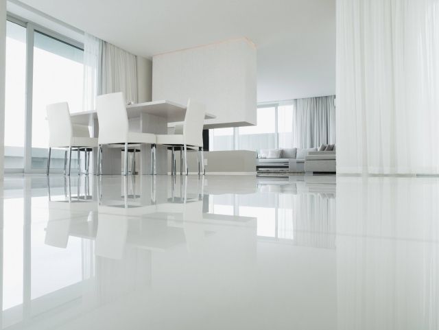 how to create a pearly white floor with epoxy resin