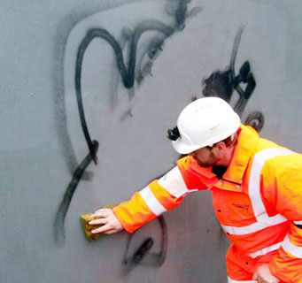 Anti-graffiti paint and varnish