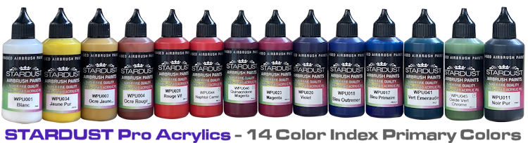 Airbrush Index Color - 14 single-pigment paints