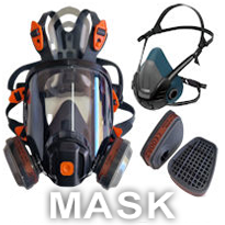 Respiratory masks and mask cartridges